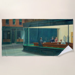 Toalla De Playa Nighthawks 1942 de Edward Hopper