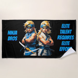 Toalla De Playa Ninja Bros Esfuerzo Elite