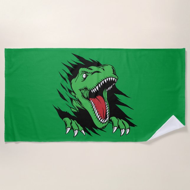 Toalla De Playa Niños dinosaurio (Anverso)