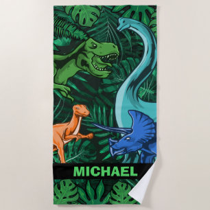 Toalla De Playa Niños dinosaurios Dino Jurassic Trex Boy