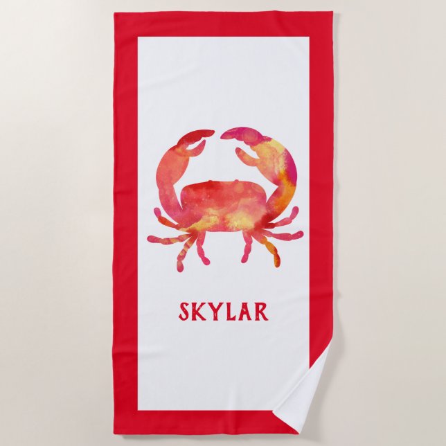 Toalla De Playa Niños rojos del infante de marina de la vida (Anverso)