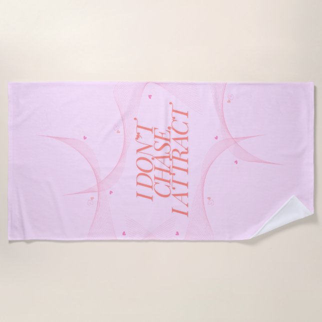 Toalla De Playa No lo busco, me atrae (Anverso)