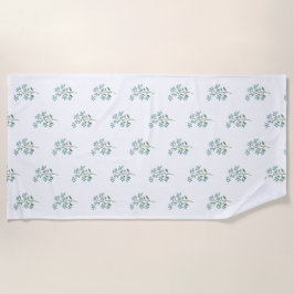 Toalla De Playa No Me Olvides Floral Preppy Dormitorio o Regalo de