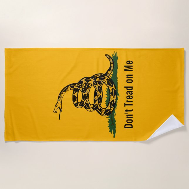 Toalla De Playa No me pises la bandera de Gadsden (Anverso)