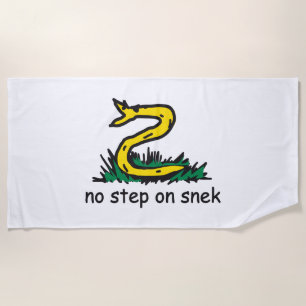 Toalla De Playa No pisar en snek memes parodia de Gadsden SnekRigh