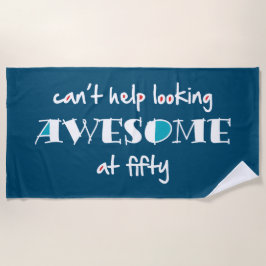 Toalla De Playa No puedo evitar mirar a 50