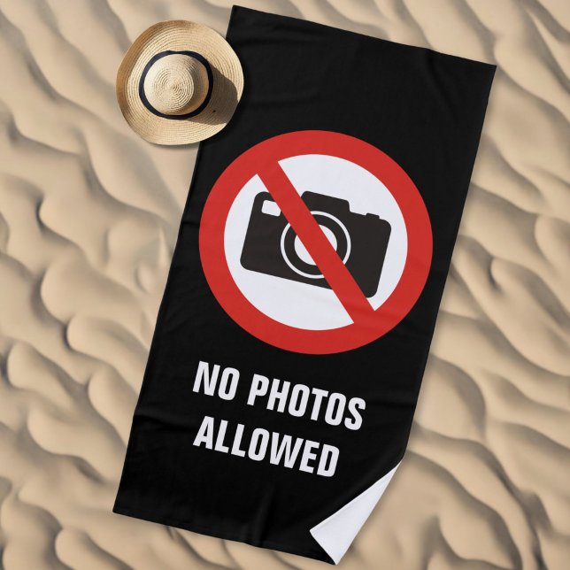 Toalla De Playa No se Permiten Fotos (Subido por el creador)