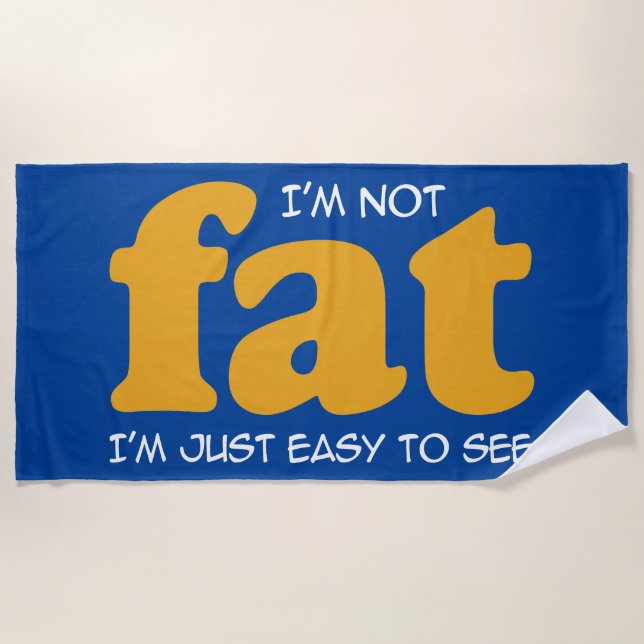 Toalla De Playa No soy gordo (Anverso)