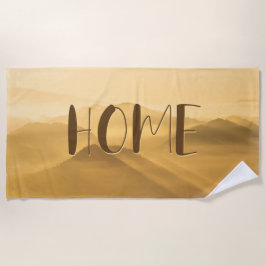 Toalla De Playa Noche de niebla de oro capas de oro de amanecer ci