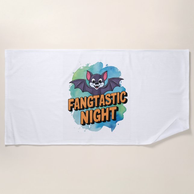 Toalla De Playa Noche Fangtastic (Anverso)