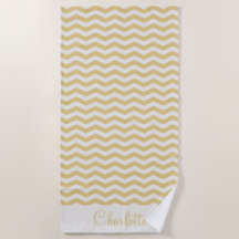 Nombre amarillo pastel zig zag franja geométrico