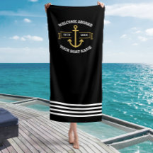 Nombre de Barco Personalizado Bienvenido a Bordo N