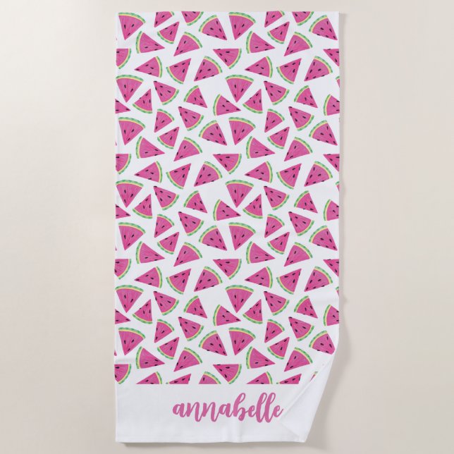 Toalla De Playa Nombre de la sandía (Anverso)