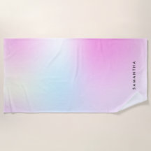 Nombre de monograma del degradado rosado moderno