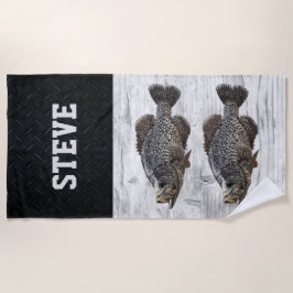 Toalla De Playa Nombre de pesca de Guay Nombre de pez rappie alter