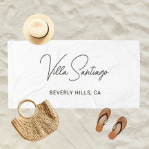 Nombre moderno personalizado de residencia residen