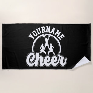 Toalla De Playa NOMBRE Personalizado Cheer equipo Varsity CheerLea
