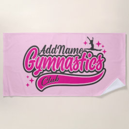 Toalla De Playa NOMBRE personalizado Gimnasia de salto dividido de