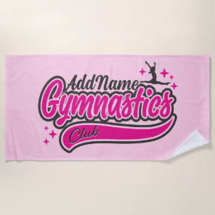 Toalla De Playa NOMBRE personalizado Gimnasia de salto dividido de