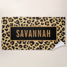 Nombre personalizado Leopardo Patrón de impresión 