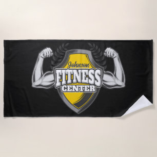 Toalla De Playa NOMBRE Personalizado Músculo entrenador de fitness