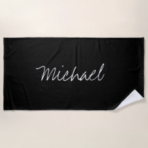 Nombre personalizado negro