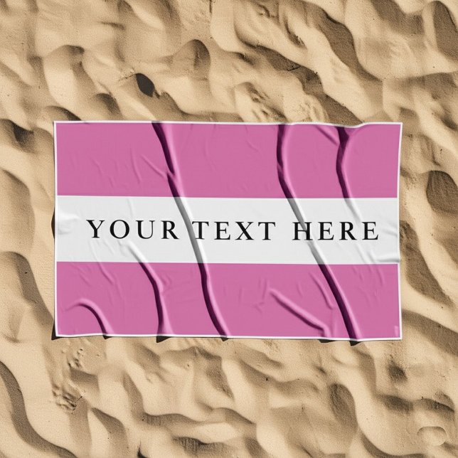 Toalla De Playa Nombre personalizado o regalo de texto (Subido por el creador)