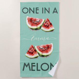 Toalla De Playa Nombre Personalizado UNO EN UN MELÓN Vibraciones d