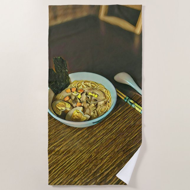 Toalla De Playa Noodle lover design (Anverso)