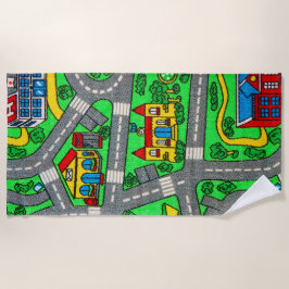 Toalla De Playa Nostalgia de los años 90, alfombra de pista Nostal