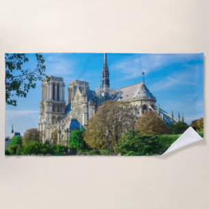Toalla De Playa Notre Dame de París en Francia