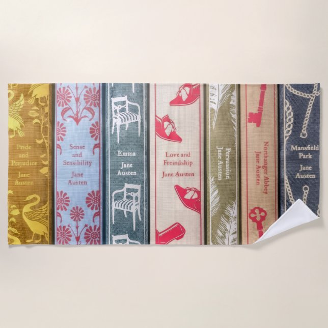 Toalla De Playa Novelas de Jane Austen (Anverso)