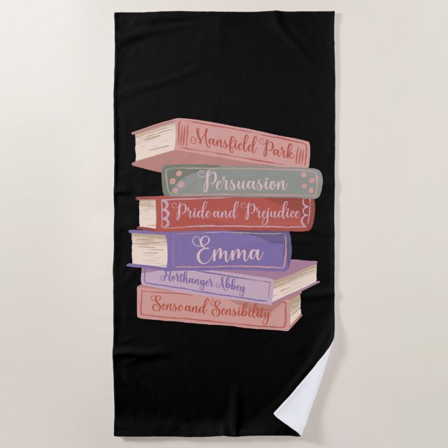 Toalla De Playa Novelas de Jane Austen V (Anverso)