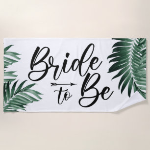Toalla De Playa novia por ser, soltera, playa personalizada