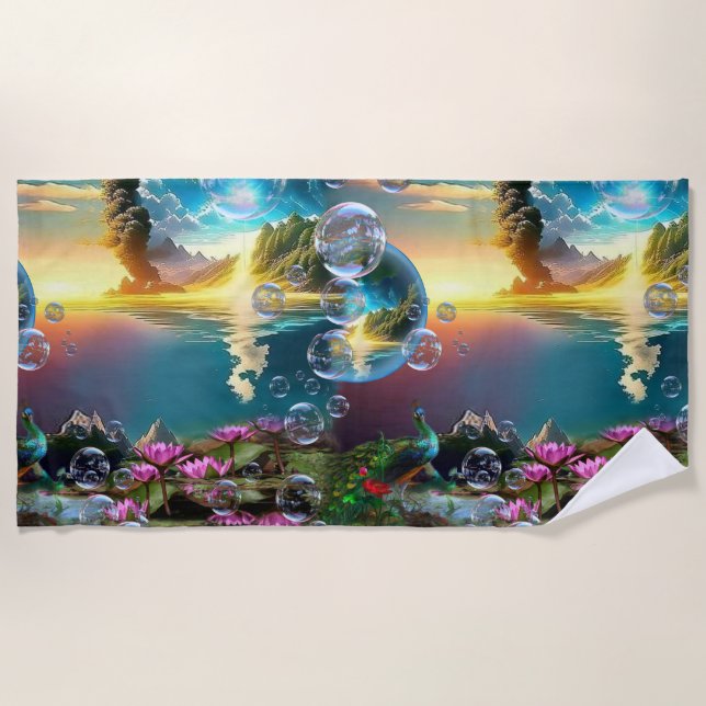 Toalla De Playa Nuestro Sol es una estrella y un donador de vida (Anverso)