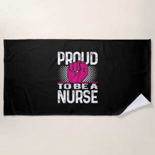 Toalla De Playa Nurse Gift Orgulloso De Ser Enfermero