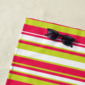 Toalla De Playa Ocean Breeze Diagonal Stripe Beach Towel