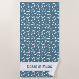 Toalla De Playa Ocean of Music patterned