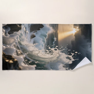 Toalla De Playa Ocean Waves & Sea Foam Beach Towel