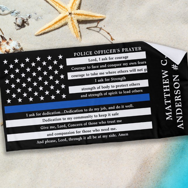 Toalla De Playa Oficiales de policía oran con personalidades la lí (Subido por el creador)