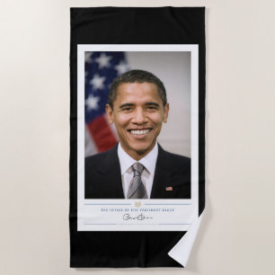 Toalla De Playa Oficina del Presidente Electo Barack Obama