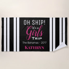 Toalla De Playa ¡Oh Barco! Es un viaje de Chicas