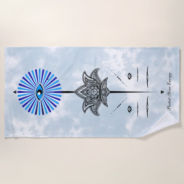 Toalla De Playa Ojos malvados Louts (Anverso)