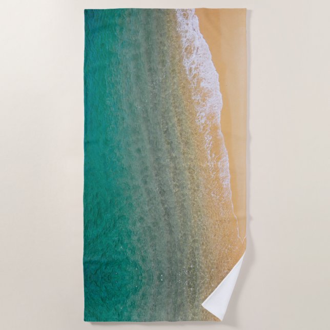 Toalla de playa - Olas del océano (Anverso)