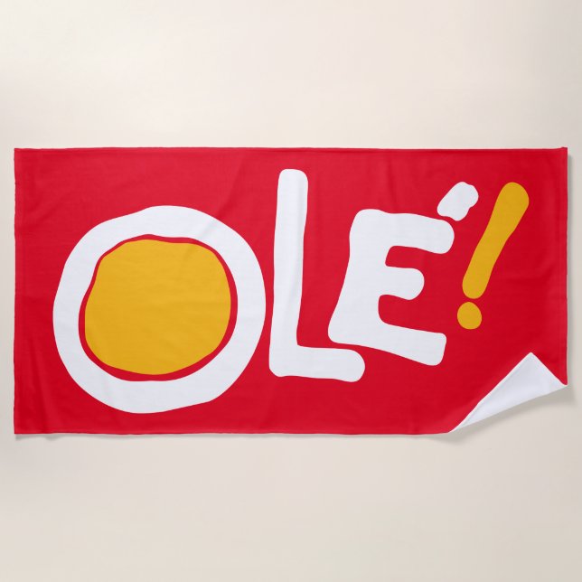 Toalla De Playa ¡Ole! (Anverso)