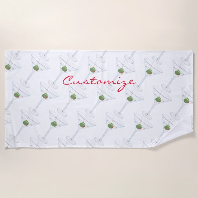 Toalla De Playa Oliva sucia Martini Thunder_Cove (Anverso)