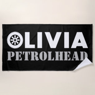 Toalla De Playa Olivia Petrol Head