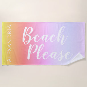 Toalla De Playa Ombre personalizado