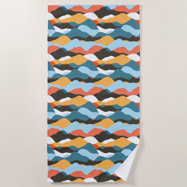 Toalla De Playa Ondas de la Cordillera (Anverso)