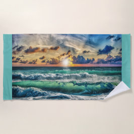 Toalla De Playa Ondas de sol